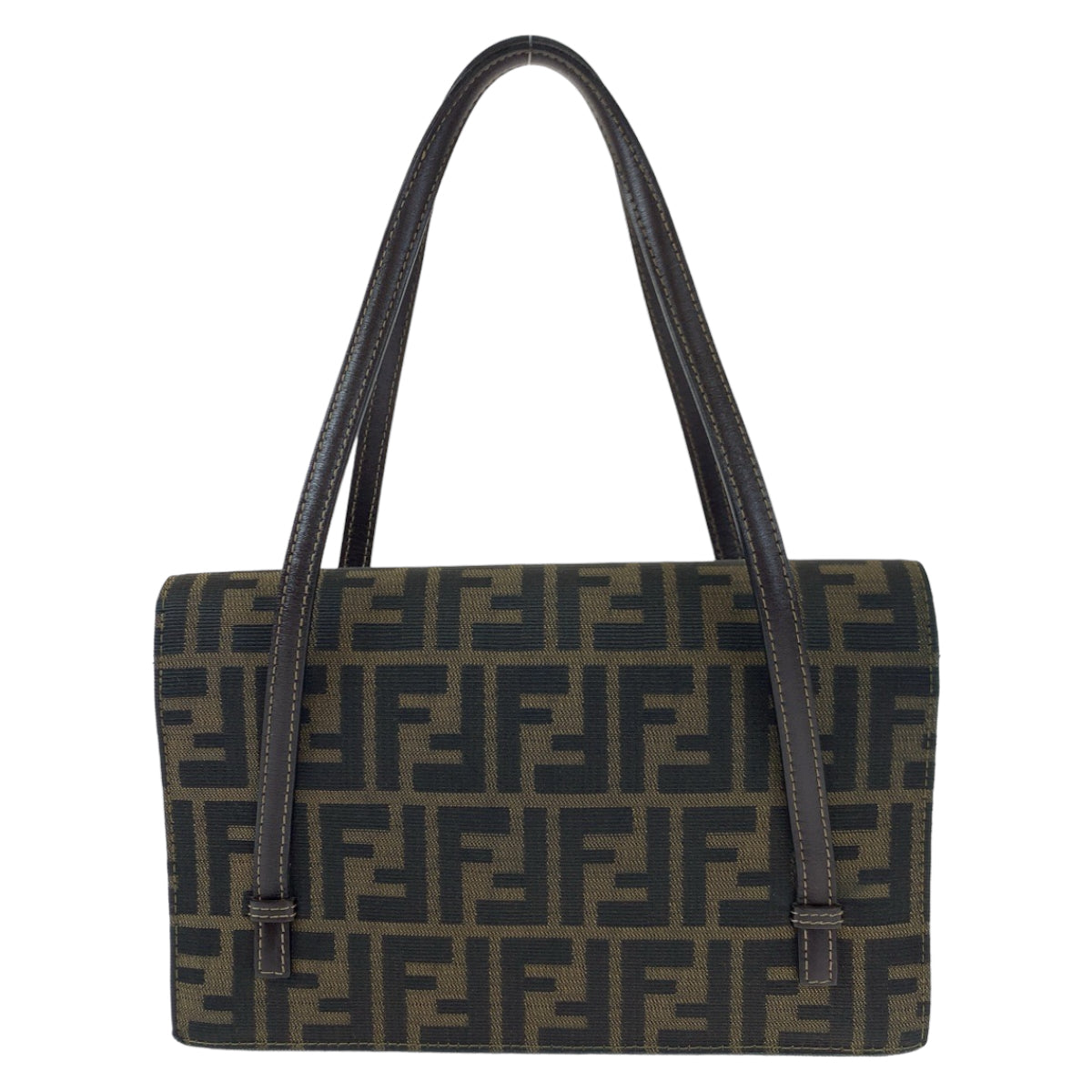 Fendi Vintage Zucca Canvas Brown Shoulder Bag