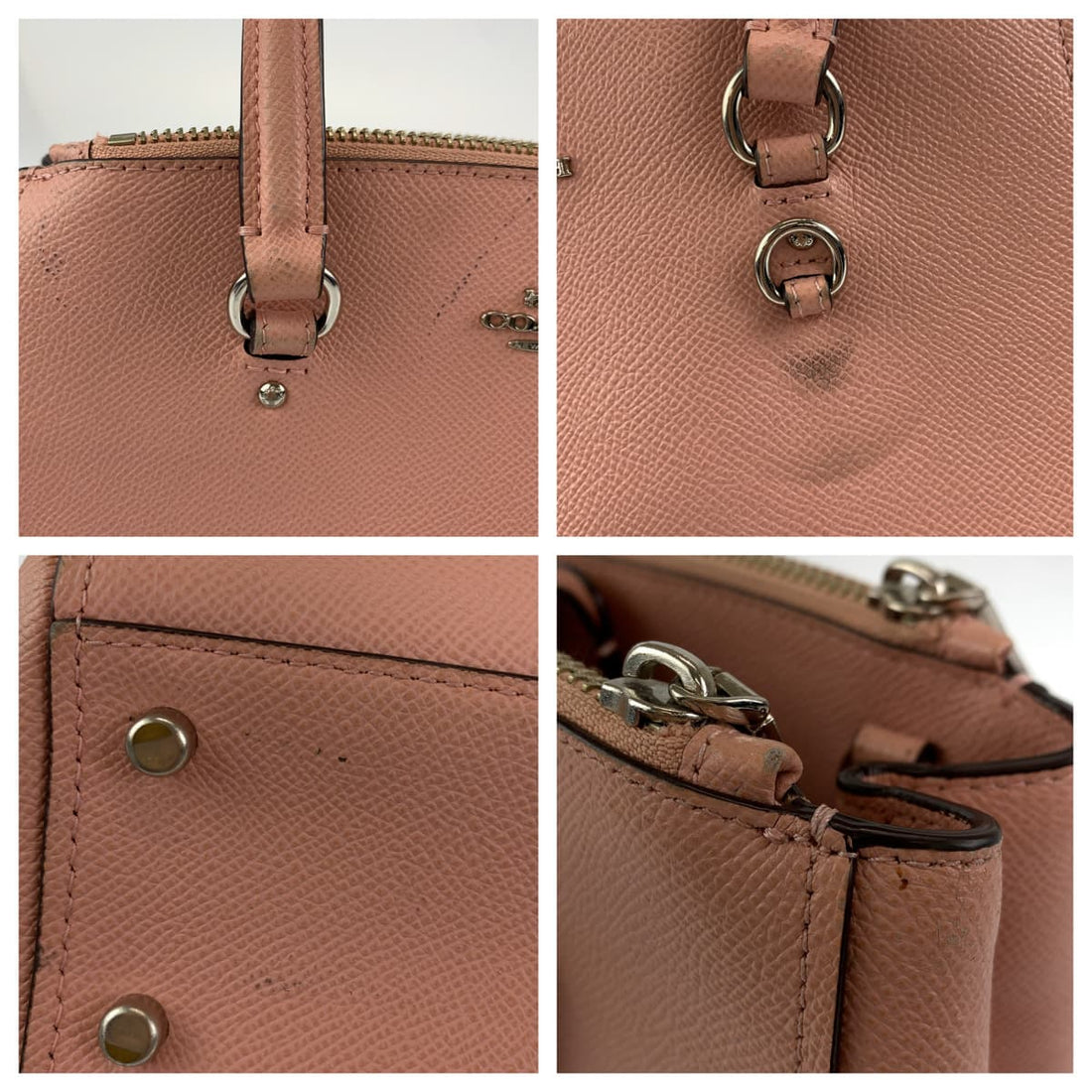 Coach Pink Leather Handbag 404439