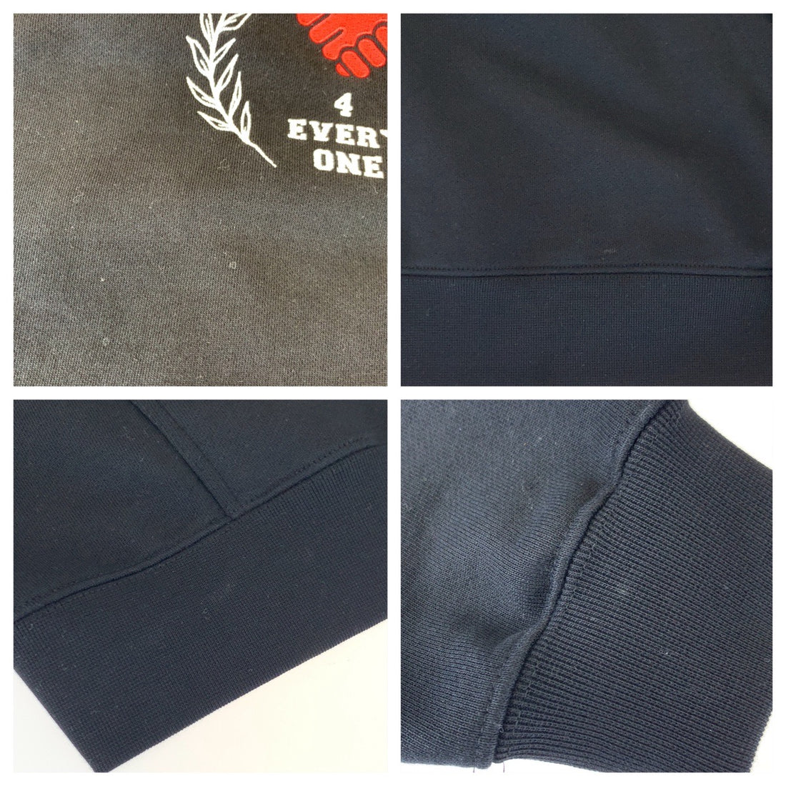 VETEMENTS Solidarity Embroidered Hoodie Black L in Great Condition