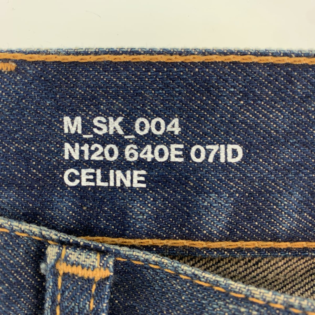 Celine Indigo Cotton Denim Pants Size 29 in Very Good Condition