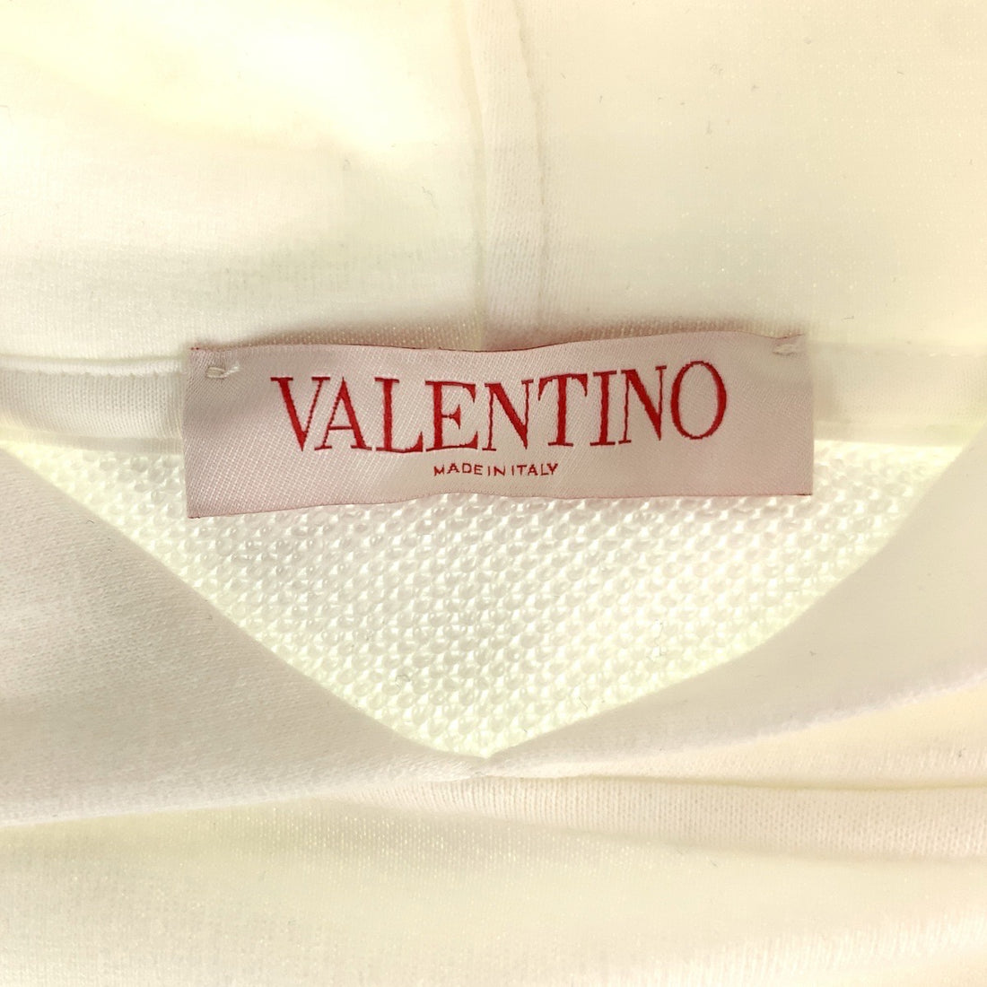 Valentino Rockstuds Cotton Hoodie S White in Great Condition