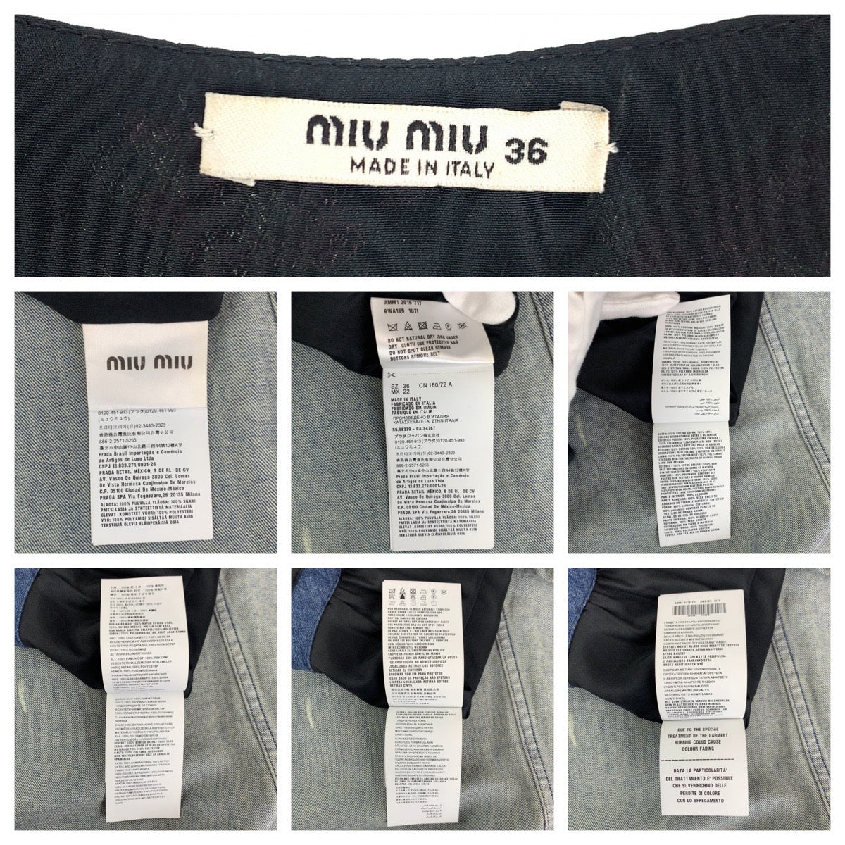 Miu Miu Floral Cotton Denim Dress Size 36 in Great Condition