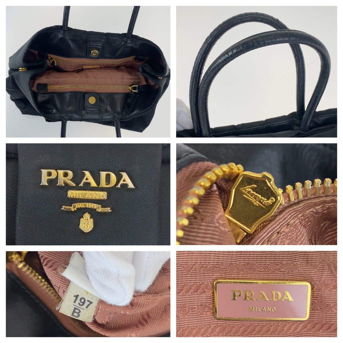 Prada Nylon Tessuto Ribbon Tote Bag BN1601