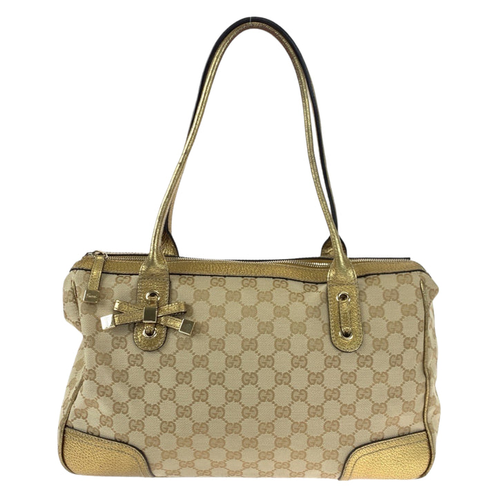 Gucci Princy GG Canvas Leather Tote Bag