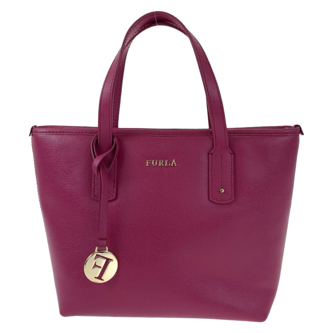 Furla Pink Leather 2way Handbag 404535 in Great Condition