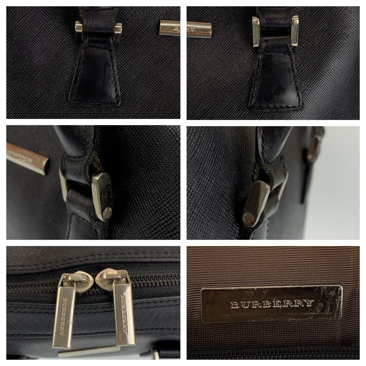 Burberry Leather Tote Handbag