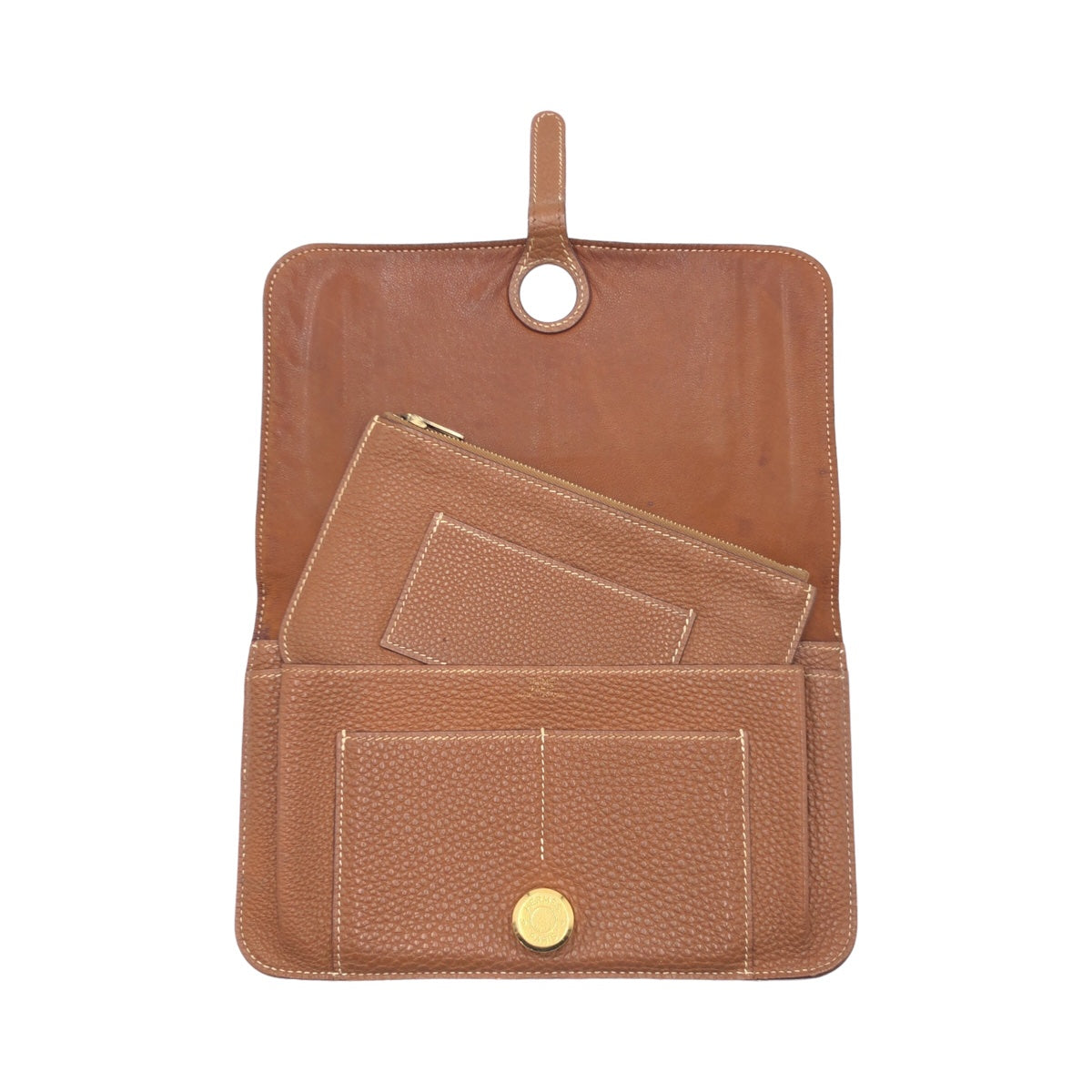 Hermes Dogon GM Long Wallet Brown