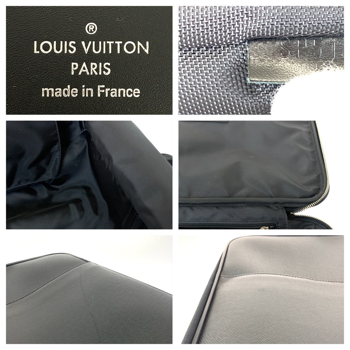 Louis Vuitton Taiga Pegase 45 Artois Black Suitcase M23302 in Very Good Condition