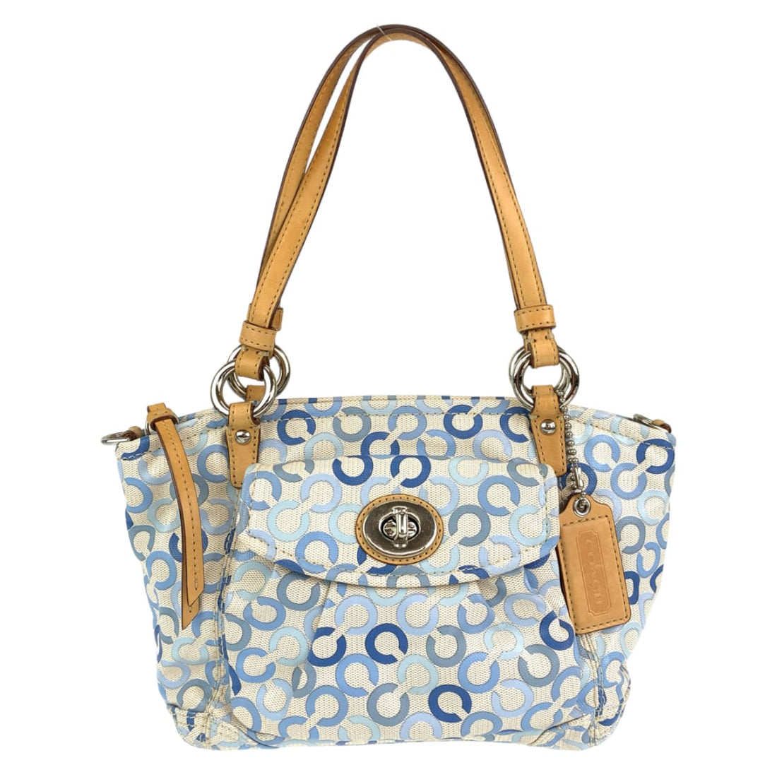 Coach Op Art Coated Canvas Tote Bag 13141