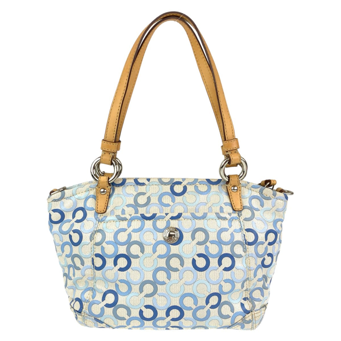 Coach Op Art Coated Canvas Tote Bag 13141