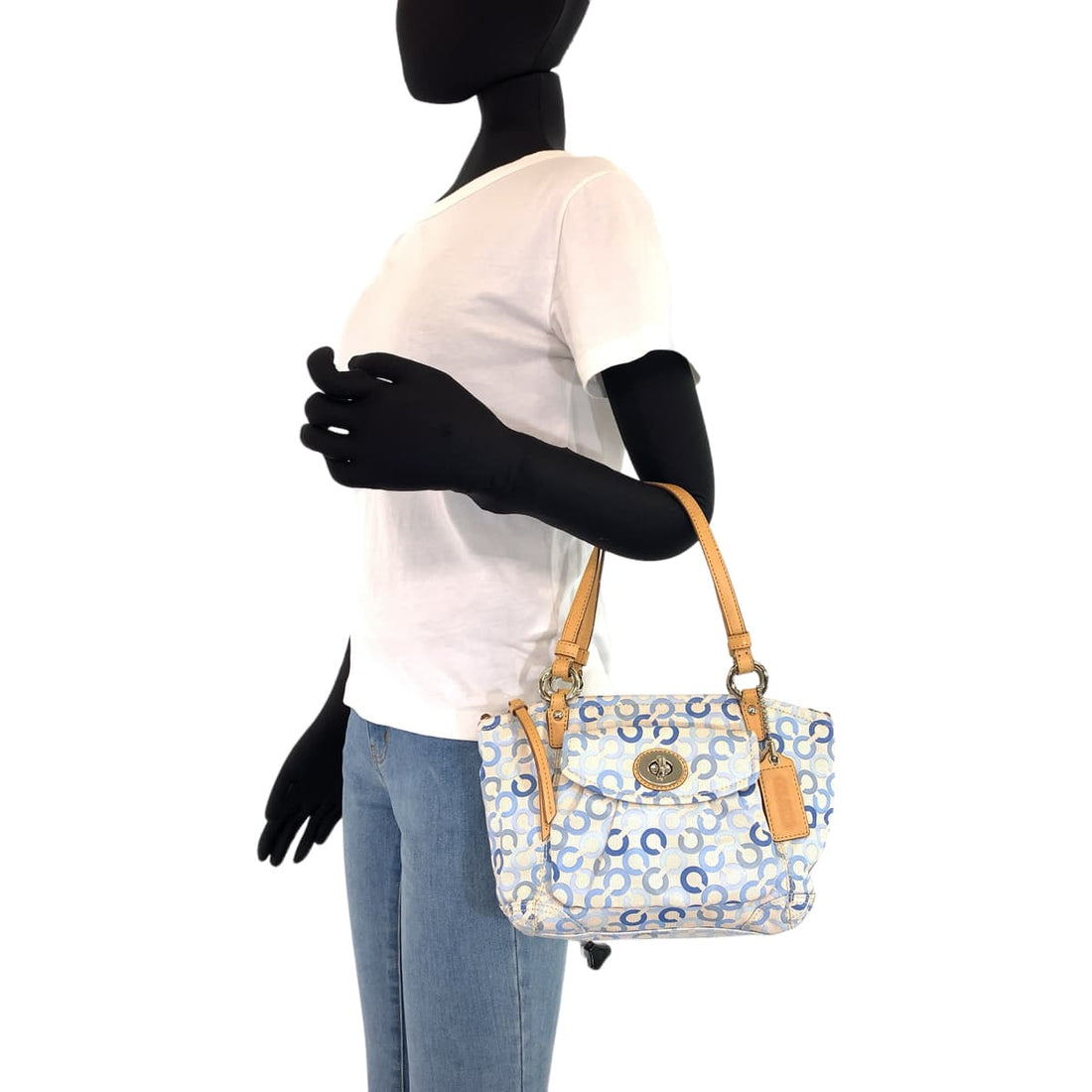 Coach Op Art Coated Canvas Tote Bag 13141