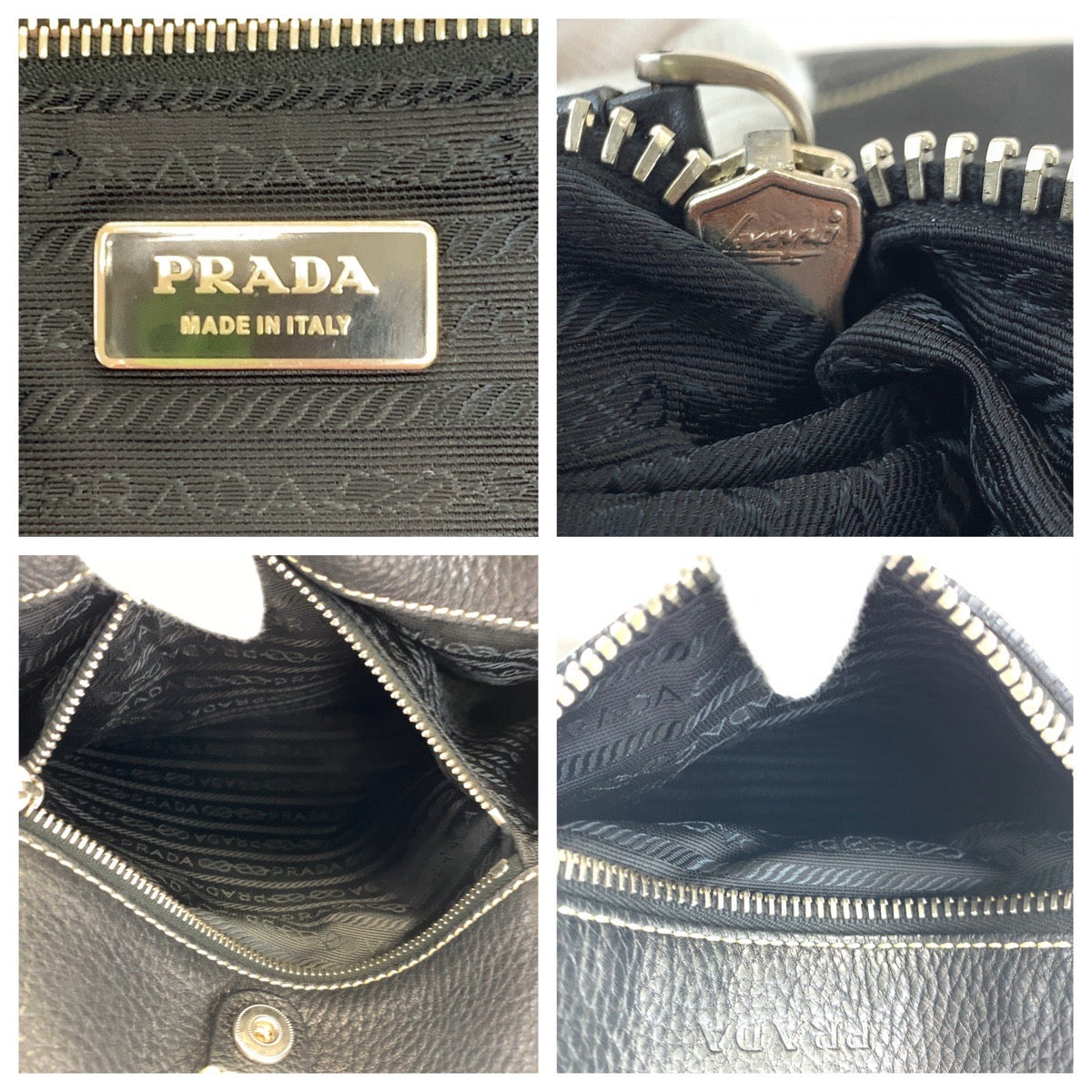 Prada Black Leather One-Shoulder Bag in Very Good Condition