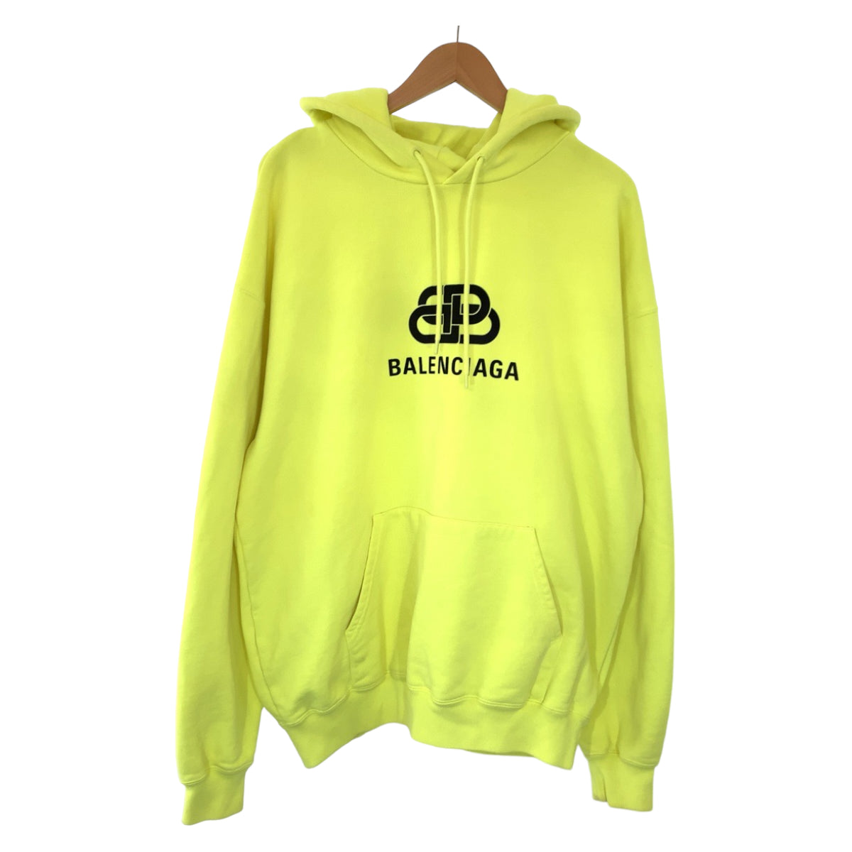 Balenciaga BB Hoodie Cotton Yellow M