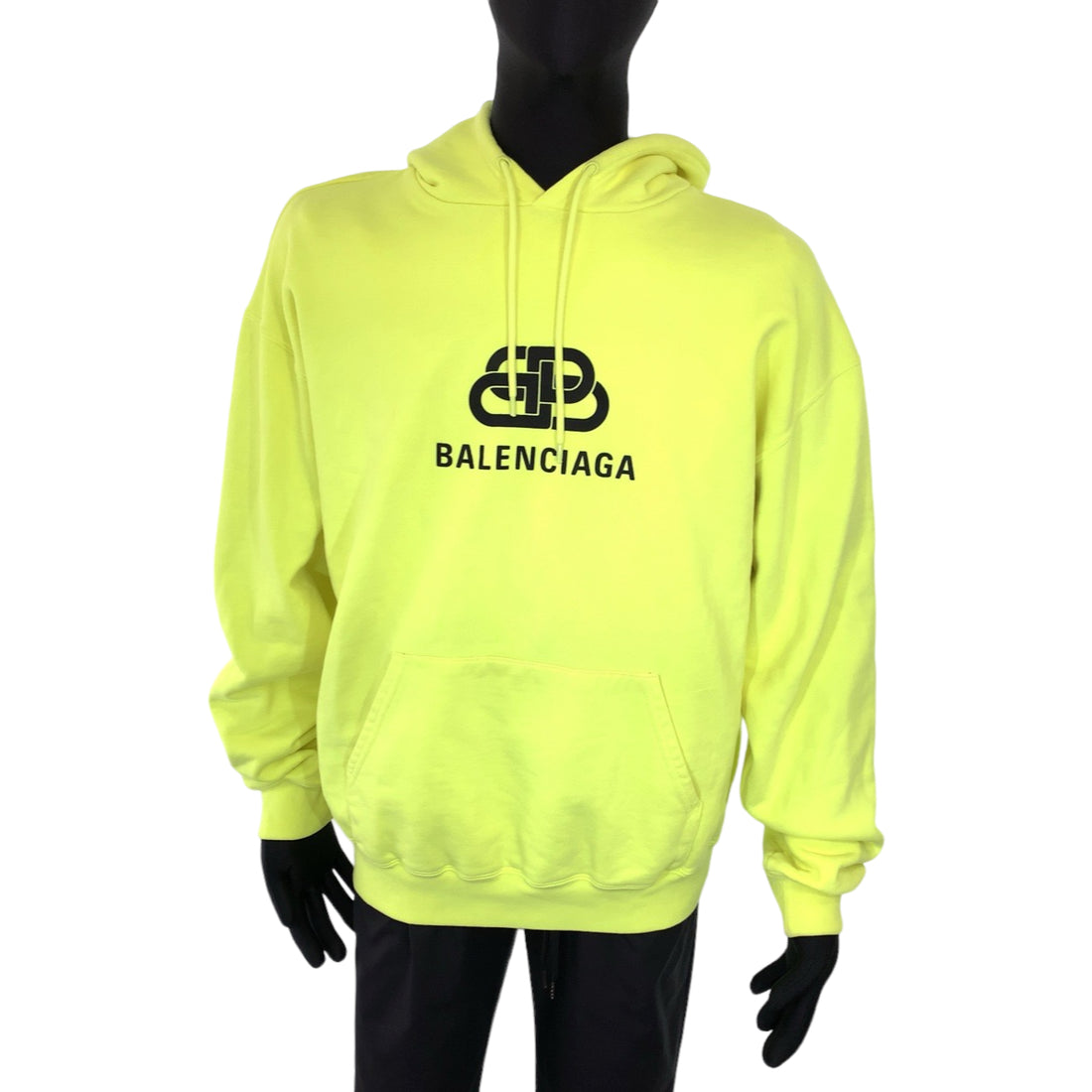 Balenciaga BB Hoodie Cotton Yellow M in Very Good Condition