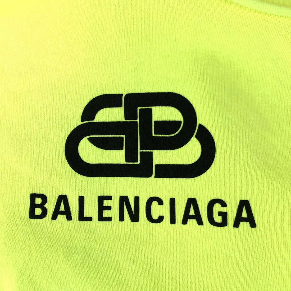 Balenciaga BB Hoodie Cotton Yellow M in Very Good Condition