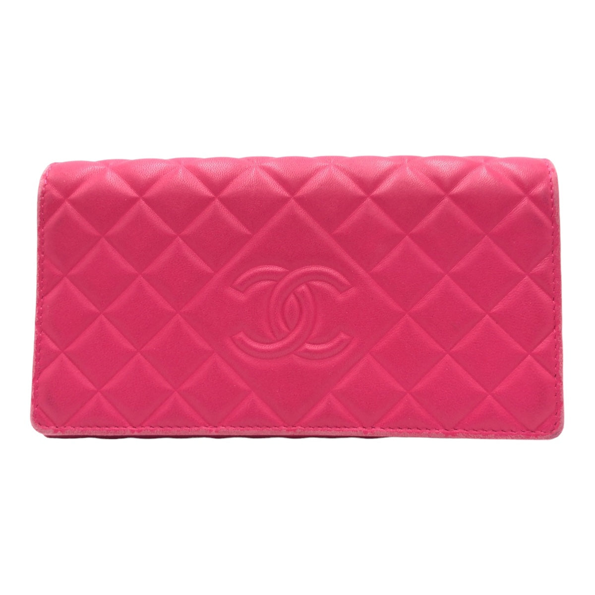 Chanel Matelasse Lambskin Long Wallet in Very Good Condition