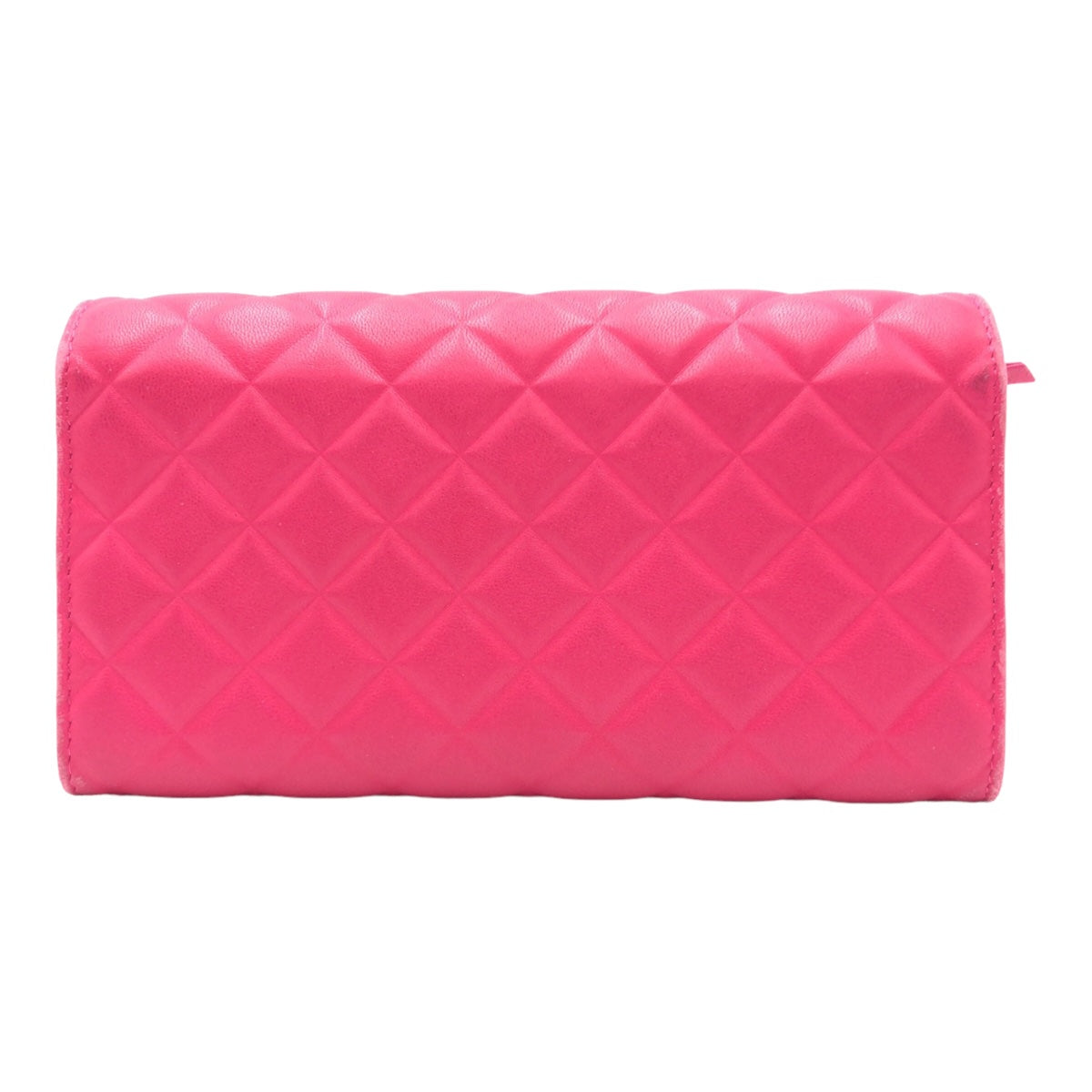 Chanel Matelasse Lambskin Long Wallet in Very Good Condition