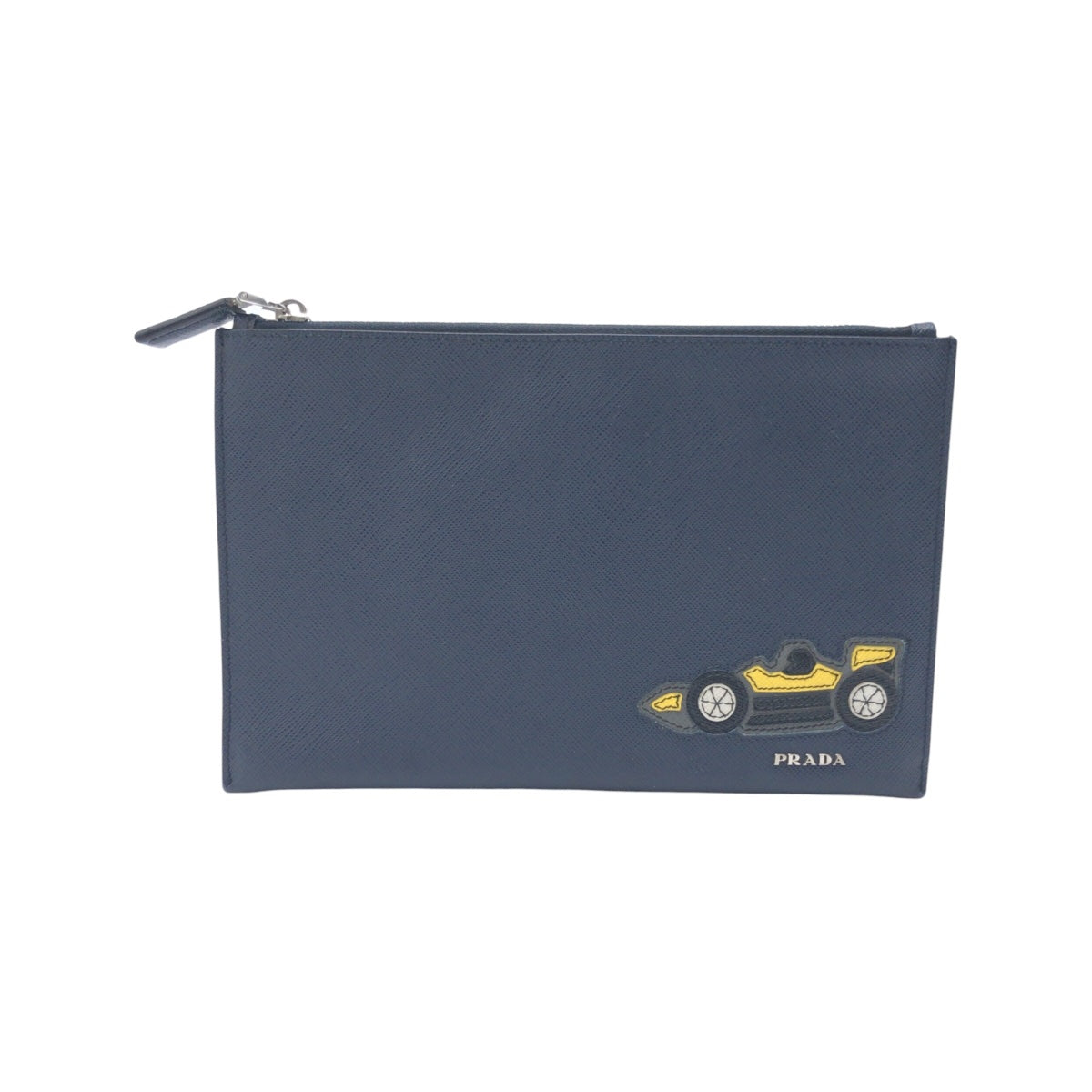 Prada Saffiano Leather Racing Car Pouch