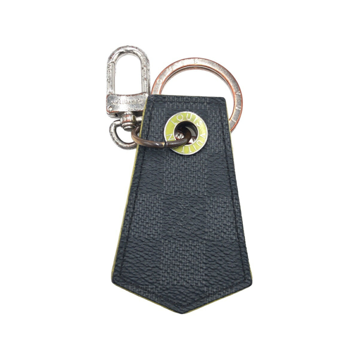 Louis Vuitton Damier Graphite Key Holder Keychain M67215 in Very Good Condition