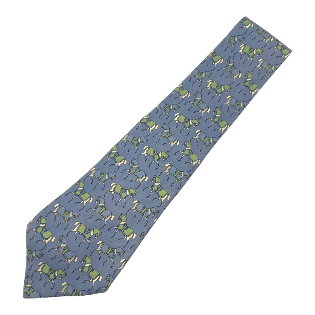 Hermes Silk Horse Pattern Tie