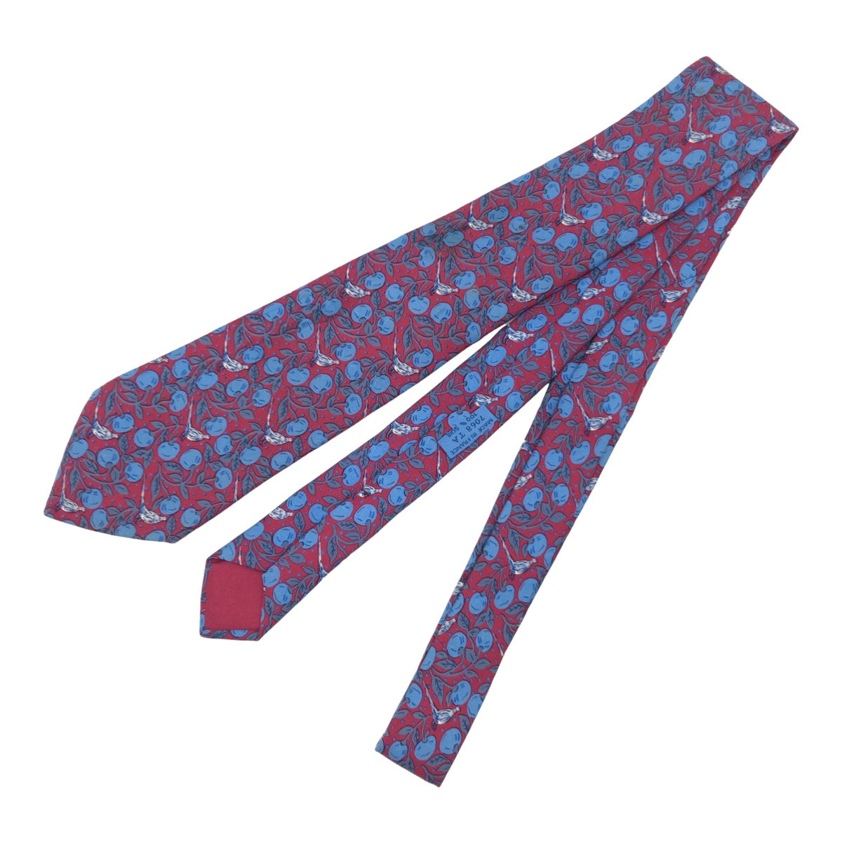 Hermes Silk Patterned Tie in Very Good Condition