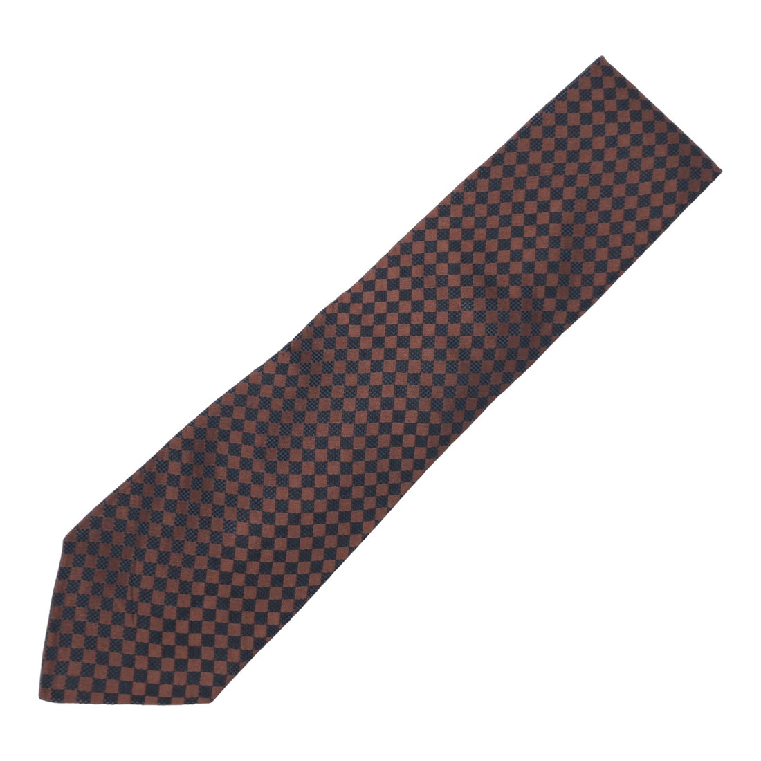 Fendi Silk Pequin Tie Brown