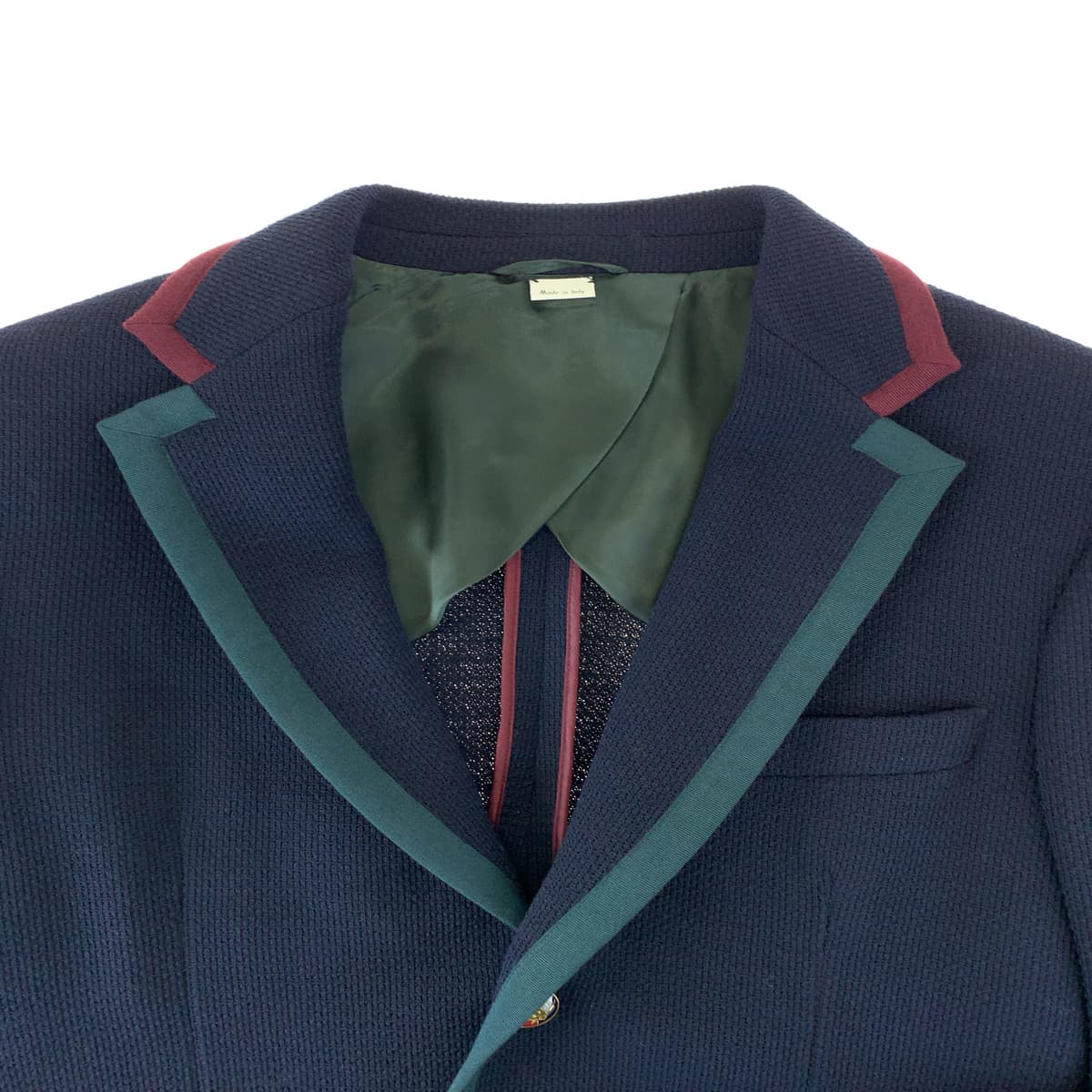 Gucci Wool Logo Button Tailored Jacket