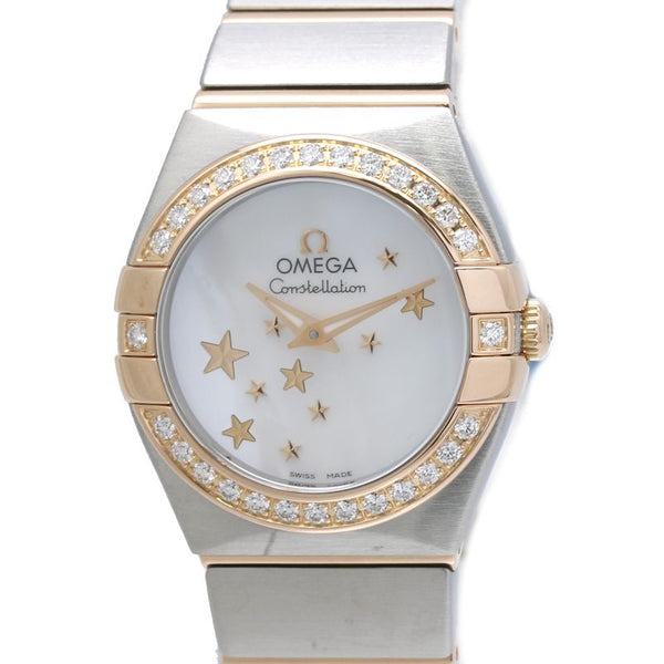 Omega Constellation Star Blue Stainless Steel Au750