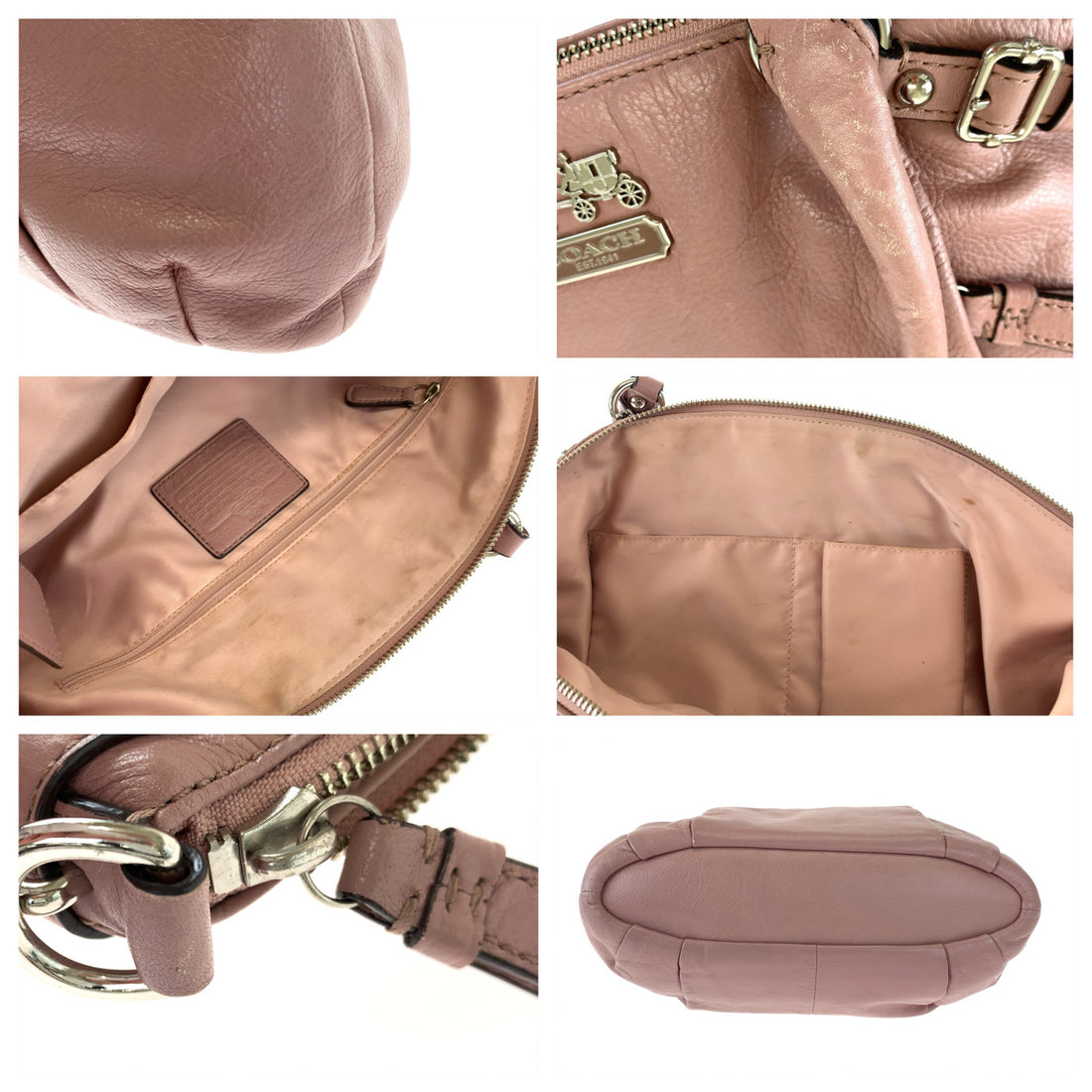 Coach Madison Pink Leather 2way Bag