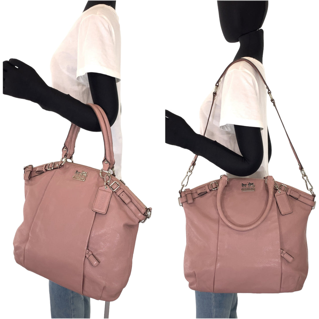 Coach Madison Pink Leather 2way Bag