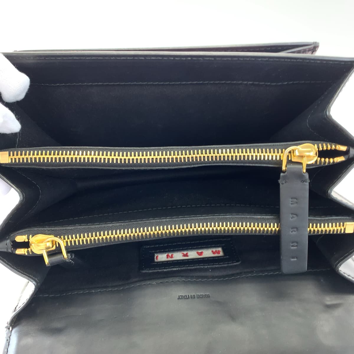 MARNI Multicolor Calf Leather Shoulder Bag in Very Good Condition