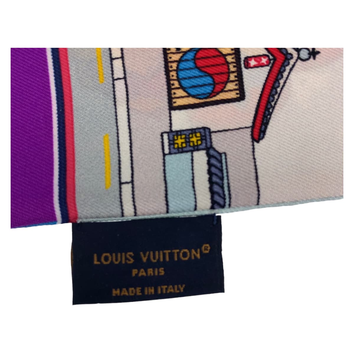 Louis Vuitton Silk Vivienne Seoul Scarf M77934 in Very Good Condition