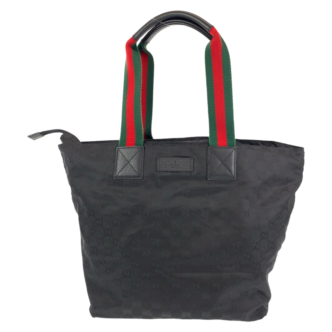 Gucci Nylon Sherry Line Handbag Black