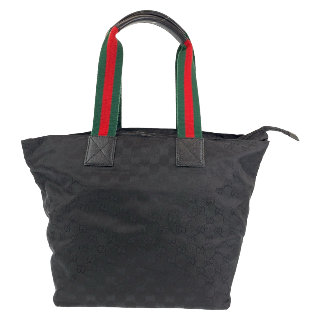 Gucci Nylon Sherry Line Handbag Black