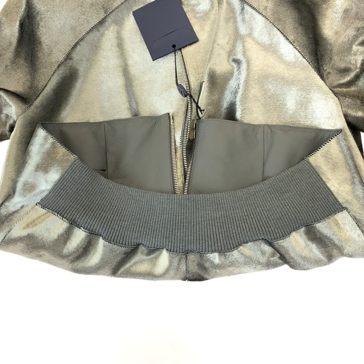 Louis Vuitton Silver Harako Leather Jacket