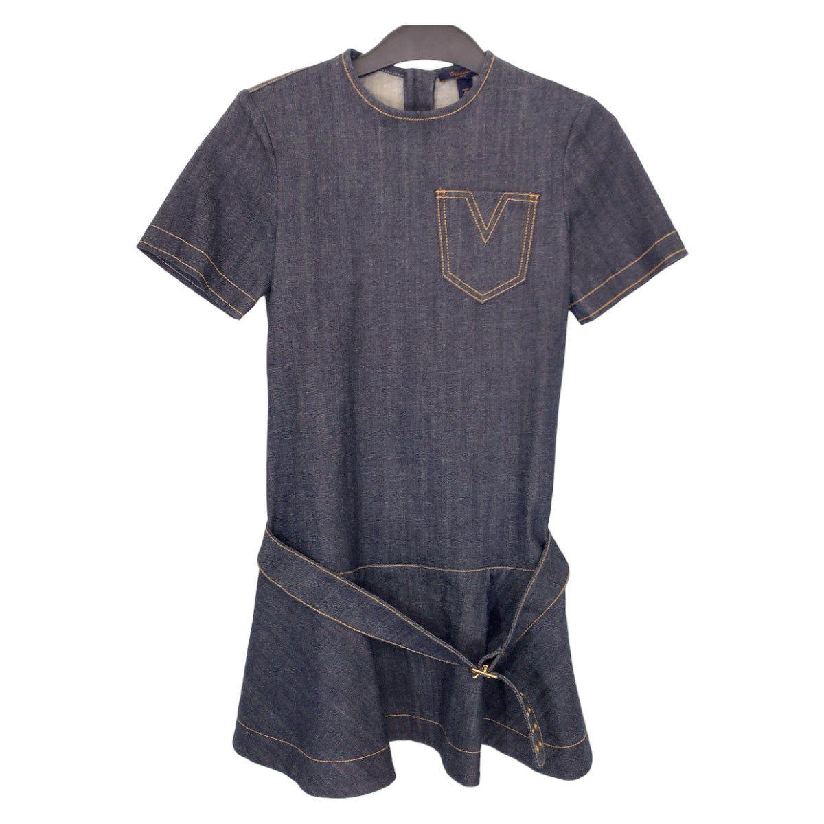 Louis Vuitton Blue Cotton Denim Dress