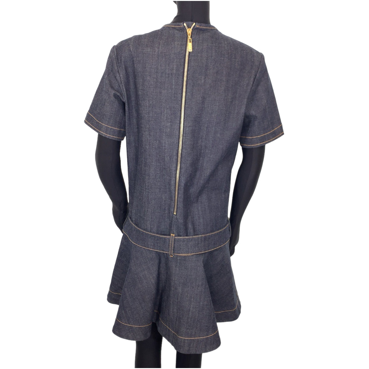 Louis Vuitton Blue Cotton Denim Dress