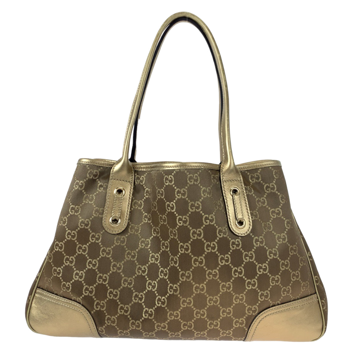 Gucci Princy GG Canvas Leather Tote Bag