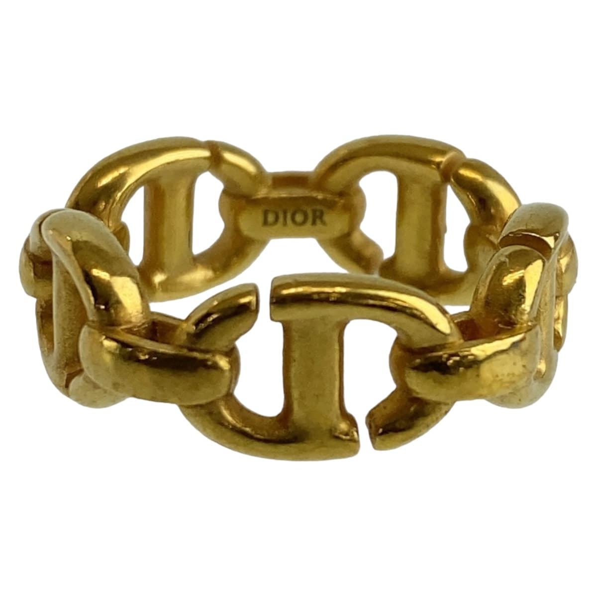 Dior Metal Ring CD NAVY Gold