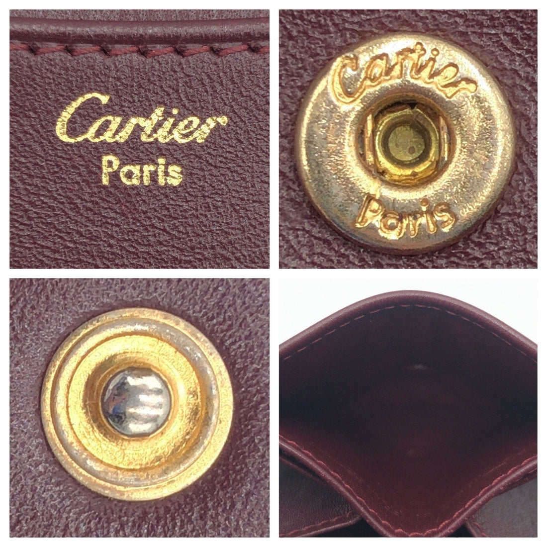 Cartier Must Line Leather Coin Case in Very Good Condition