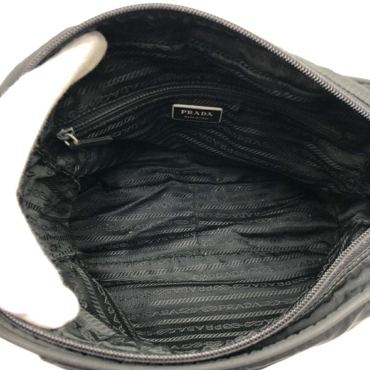 Prada Nylon Tessuto Triangle Logo Shoulder Bag