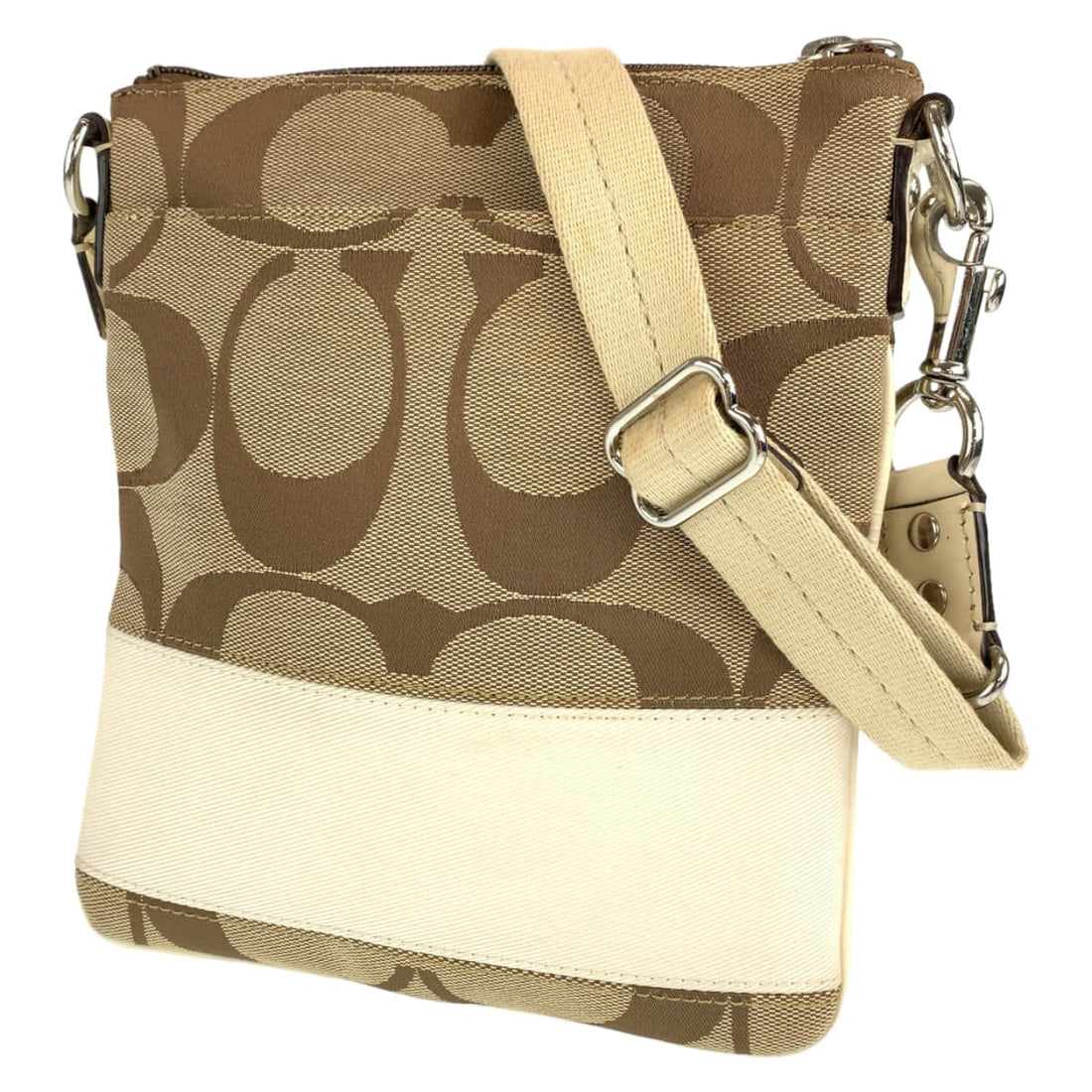 Coach Canvas Signature Shoulder Bag