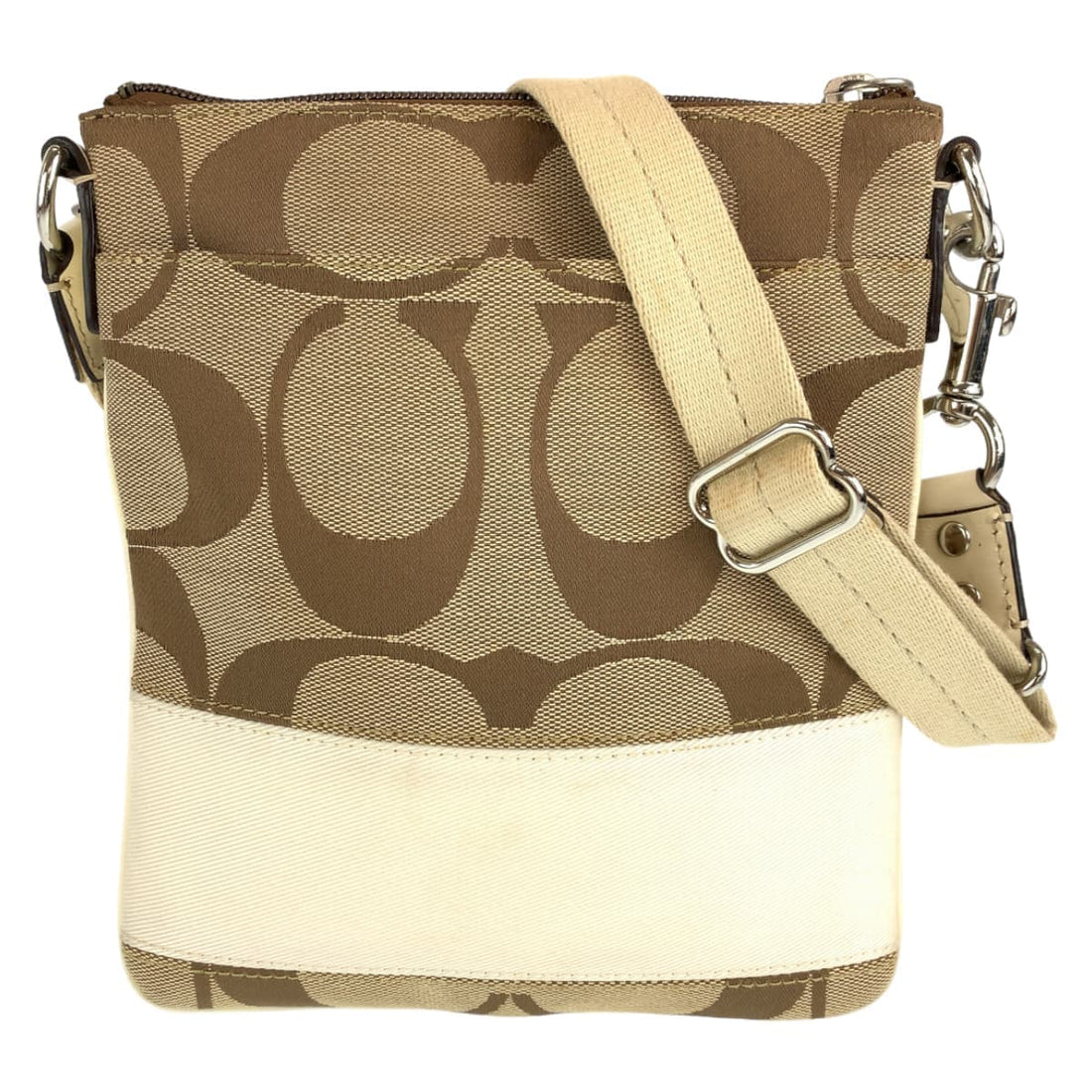 Coach Canvas Signature Shoulder Bag