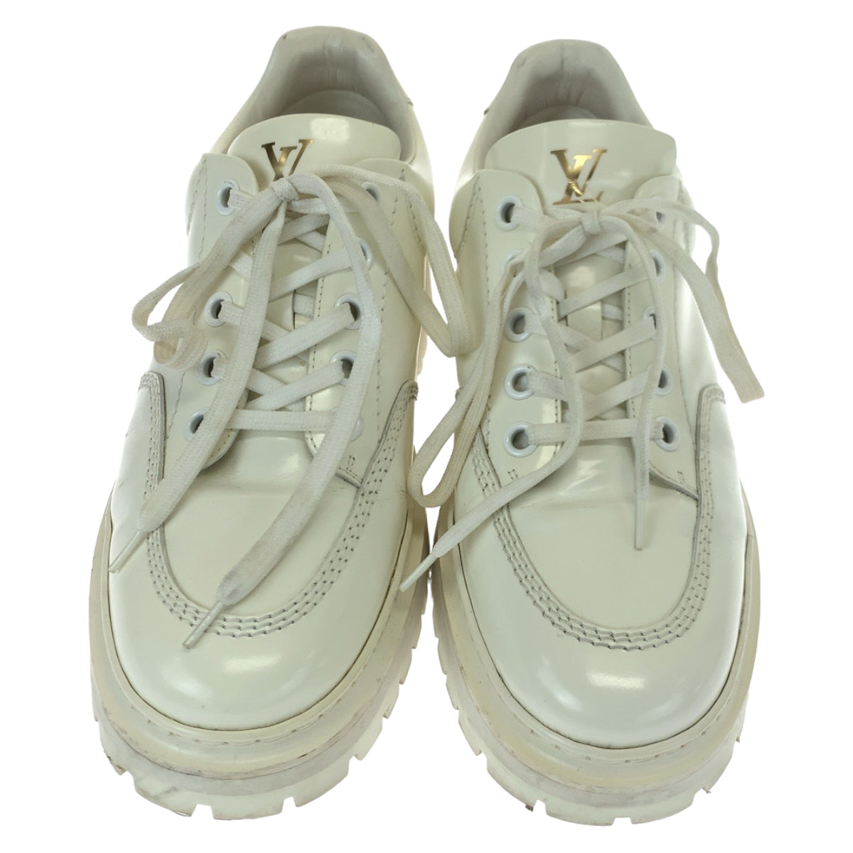 Louis Vuitton Abbesses Derby Leather Sneakers