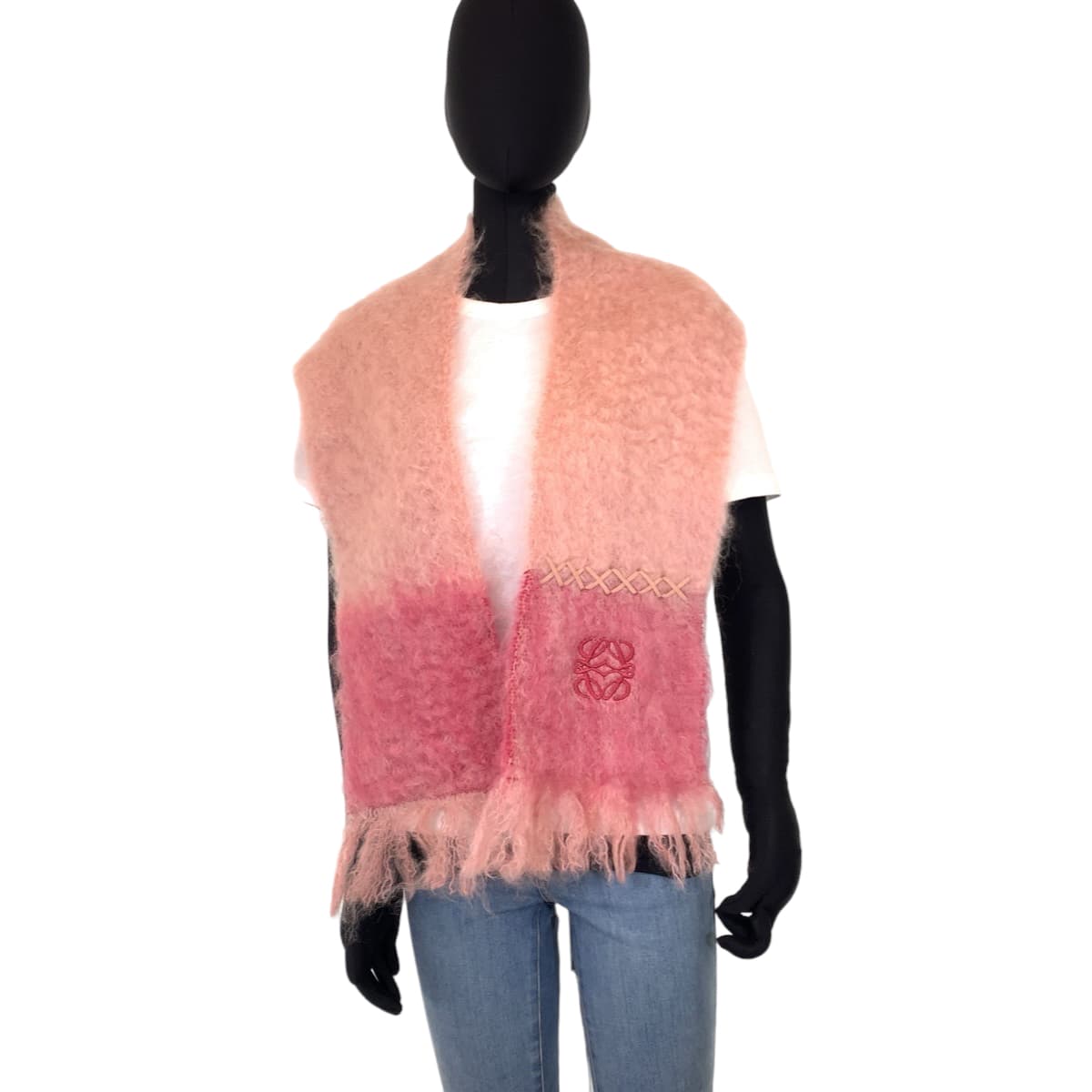 Loewe Anagram Wool Mohair Scarf