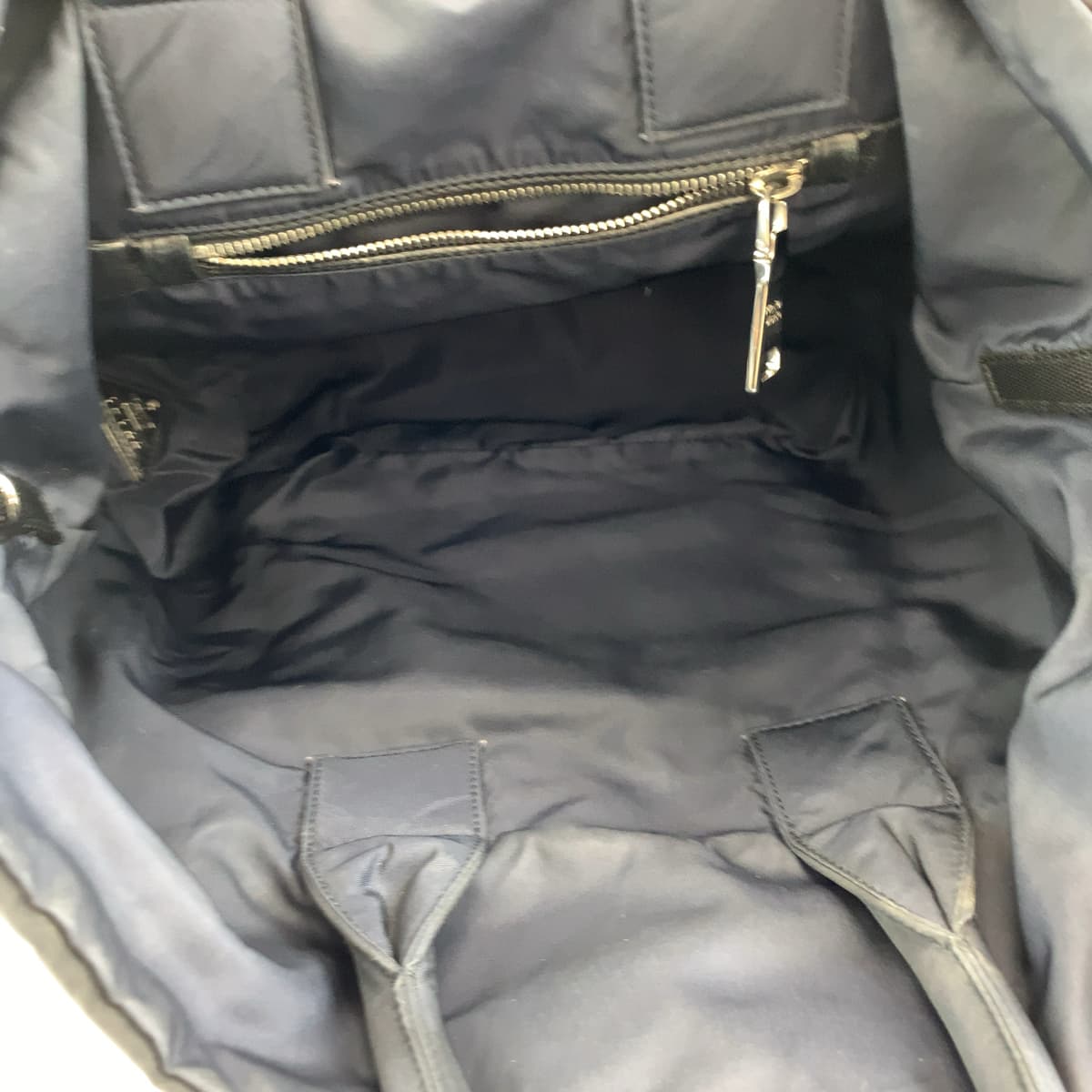 Prada Nylon Tessuto Logo Tote Bag