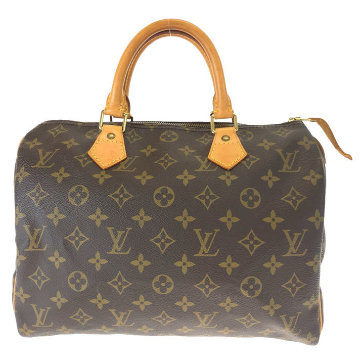 Louis Vuitton Monogram Speedy 30 Handbag Brown