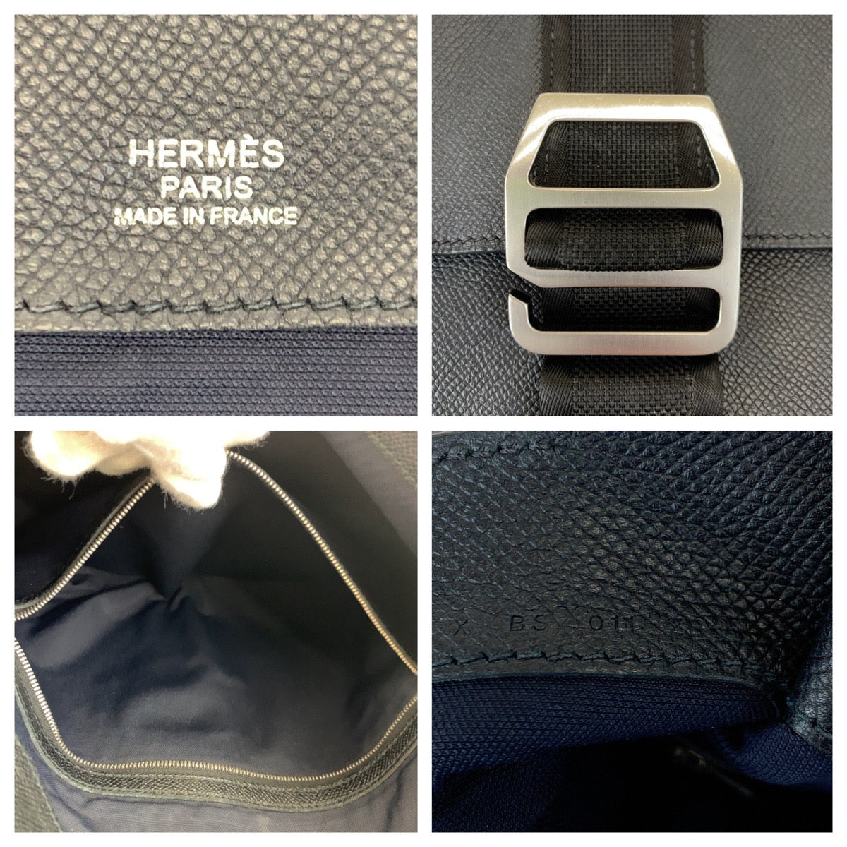 Hermes Cityslide Leather Clutch Bag