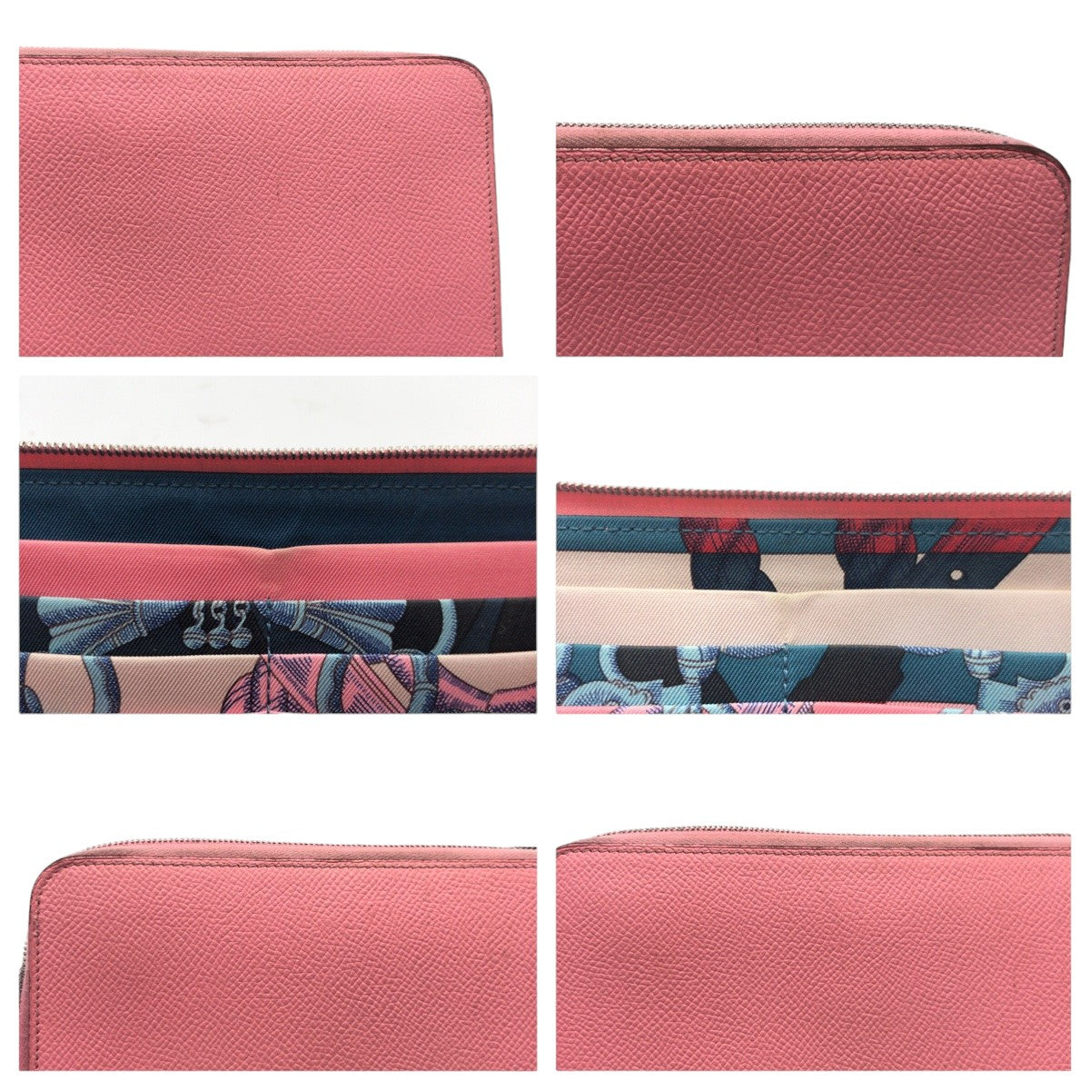 Hermes Azap Long Silk'in Pink Epsom Wallet