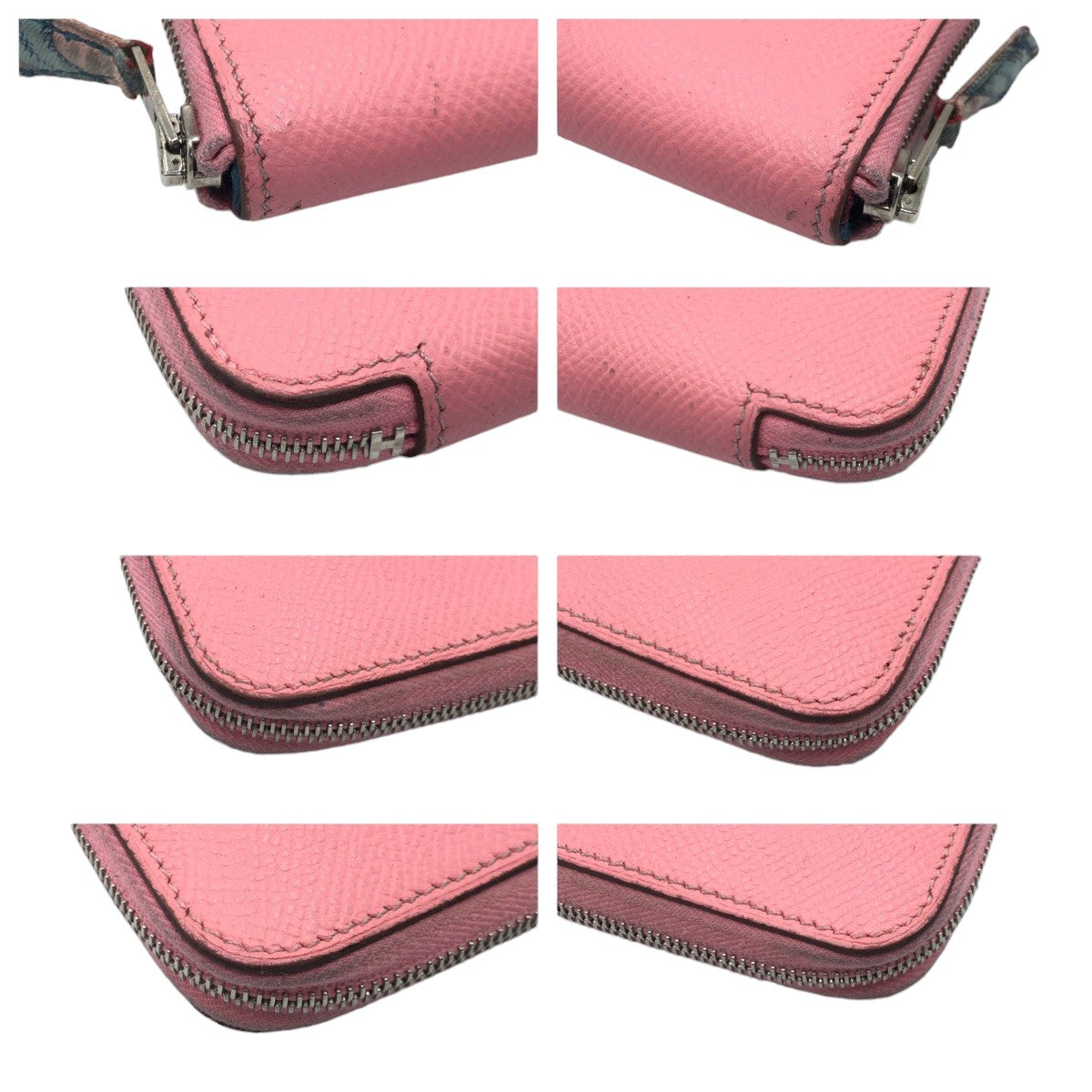 Hermes Azap Long Silk'in Pink Epsom Wallet